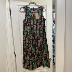 Princess Highway Pink and Green Floral Dress